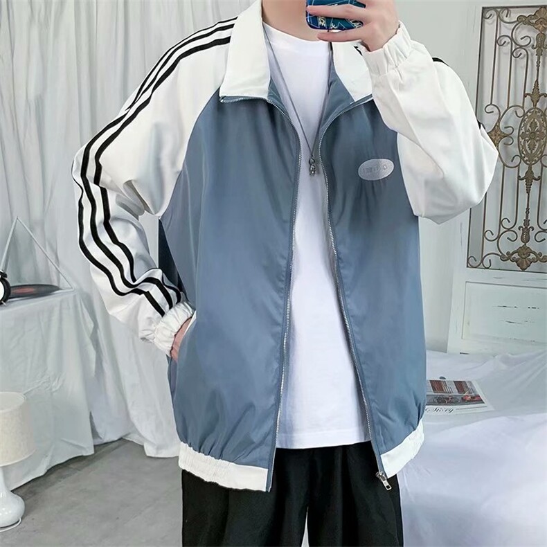 潮流夹克潮男春季翻领夹克J069P38,男装夹克,星座1116-2