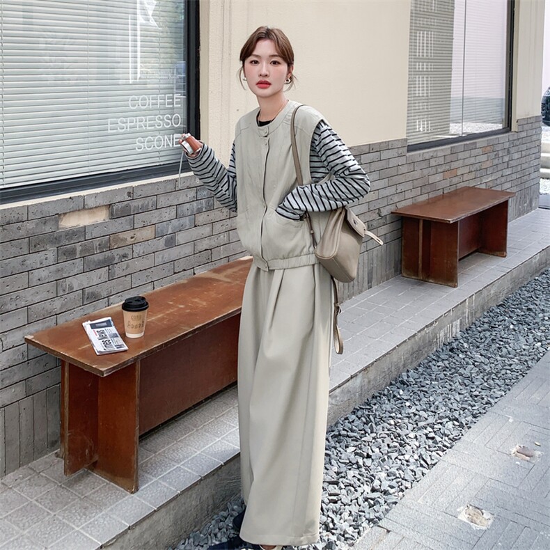 春装新款！韩系休闲皮衣三件套2C260-Q076-P185-K288（三件套）,女装套装/套裙,2C260