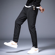 男士羽绒裤2023冬季新款加厚保暖白鸭绒中年男装商务休闲长裤子，男装棉裤，电商B212（原钱塘6029）