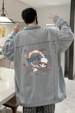 牛仔夹克男大码牛仔外套男茄克NJ77385-P60，男装夹克，电商A040