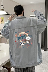 牛仔夹克男大码牛仔外套男茄克 NJ77385-P60图片