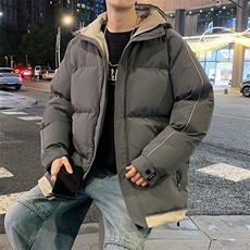 港风夜景潮牌新款连帽棉服潮流保暖棉衣M081-P90，男装棉衣，星座717