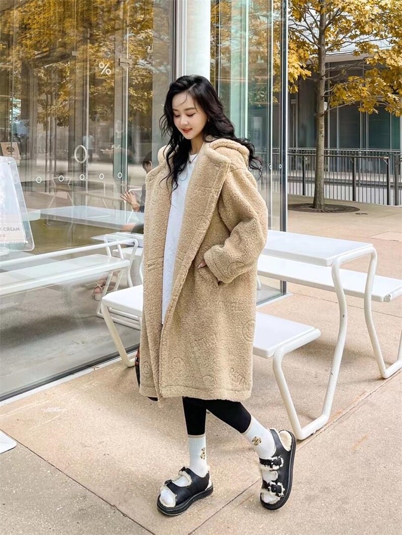 冬装新款毛毛长款外套，其它，玫瑰共和国