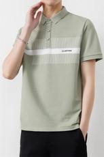 25051-特P35夏季休闲时尚T恤男短袖打底衫休闲翻领短袖polo衫男，男装T恤，电商D310B