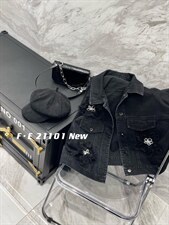 三花手工订珠牛仔外套，其它，菲儿