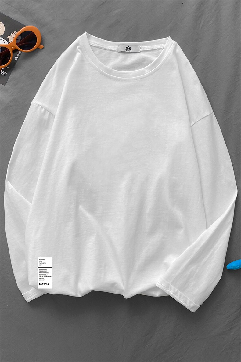 TX3045-P28纯棉长袖t恤男大码圆领打底衫体恤上衣服，男装T恤，电商A040