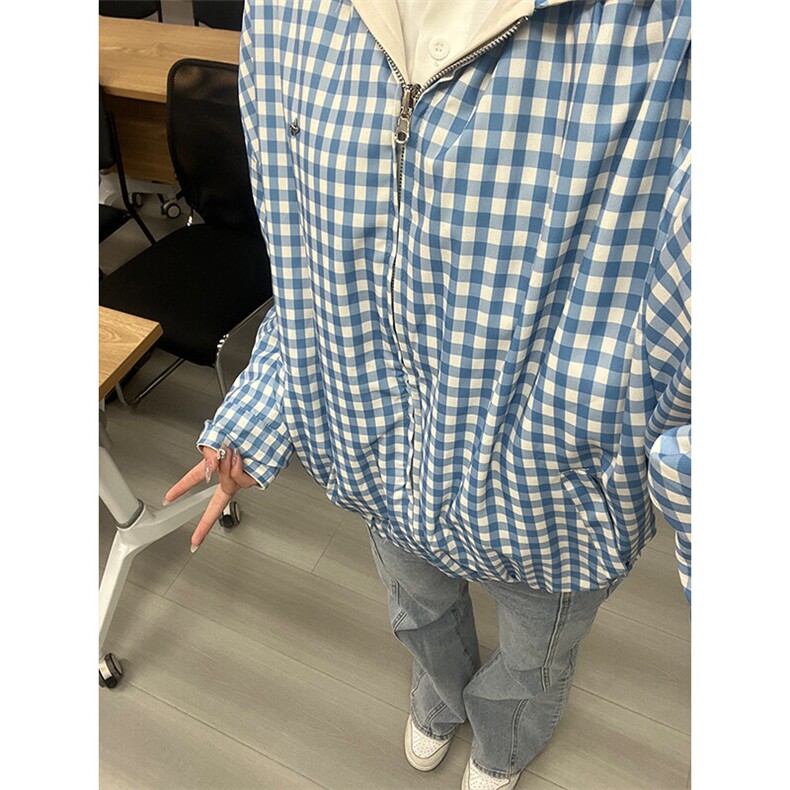 YK86049-P55聚酯纤维春秋新款美式复古设计感双面穿夹克,男装夹克,电商A086-1