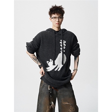 针织衫带帽卡通慵懒风毛衣D309B-MY04-P68108，男装针织衫/毛衣，电商D309B