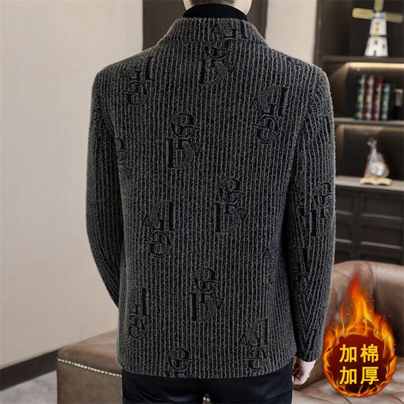 秋冬新款男士翻领毛呢大衣短款加棉加厚夹克外套男A88P140,男装夹克,电商B226-2（原B217-2）
