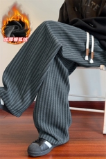 冬季重磅480g雪尼尔鱼骨纹银狐绒男休闲裤K24008J加绒特P40控78，男装卫衣，电商A001-1