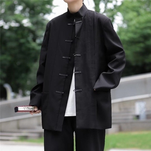 dk制服新中式立领民中山装风班服复古小众西服外套 JW1158图片