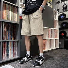 休闲短裤男韩版潮流大口袋高街2023夏新款ins宽松五分裤K4241-P29，男装休闲裤，星座412-3