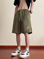 2025速干激光打孔印花短裤特P25M-5XL，男装牛仔裤，电商B325