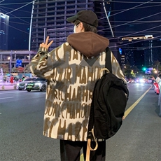 2025新款潮牌秋季帅气男士夹克休闲宽松印花长袖外套JK3317-P75，男装夹克，星座1105-2