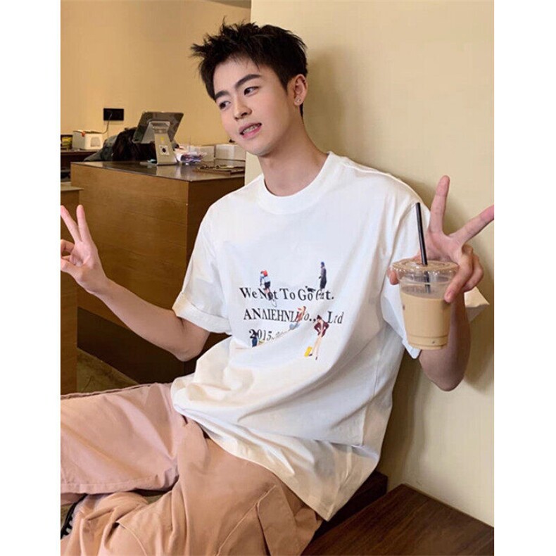 纯棉短袖t恤男女夏季小众海洋动物印花宽松显瘦百搭上衣TB5516,男装T恤,星座1116A（原606A-3）