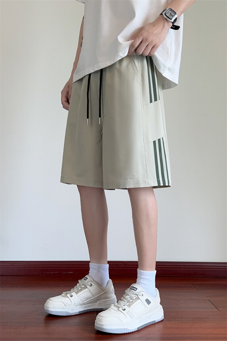 ！2025夏季新款男士冰丝短裤垂感运动五分裤DK340特P25控49,男装休闲裤,电商B220