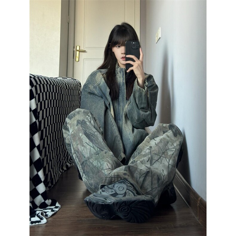 【有货】cleanfit水洗做旧短款牛仔外套美式工装夹克JK03LL-特P78图片