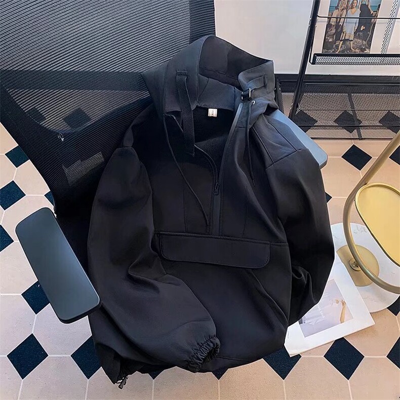 防水加绒卫衣男潮ins港风潮流L74041P53,男装卫衣,星座1116-2