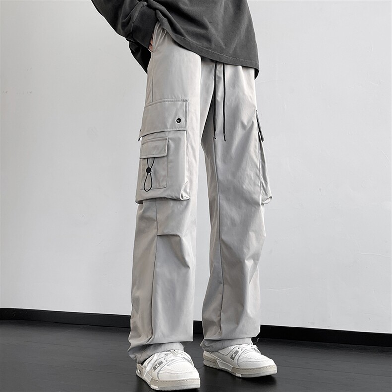 2026春季新款痞帅高街男三防机能抽绳束脚工装裤K1317特P35控68，男装工装外套，电商A001