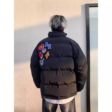 1506/QF9080/P82保暖加厚棉服高街棒球服外套男女情侣百搭夹克，男装夹克，星座1506