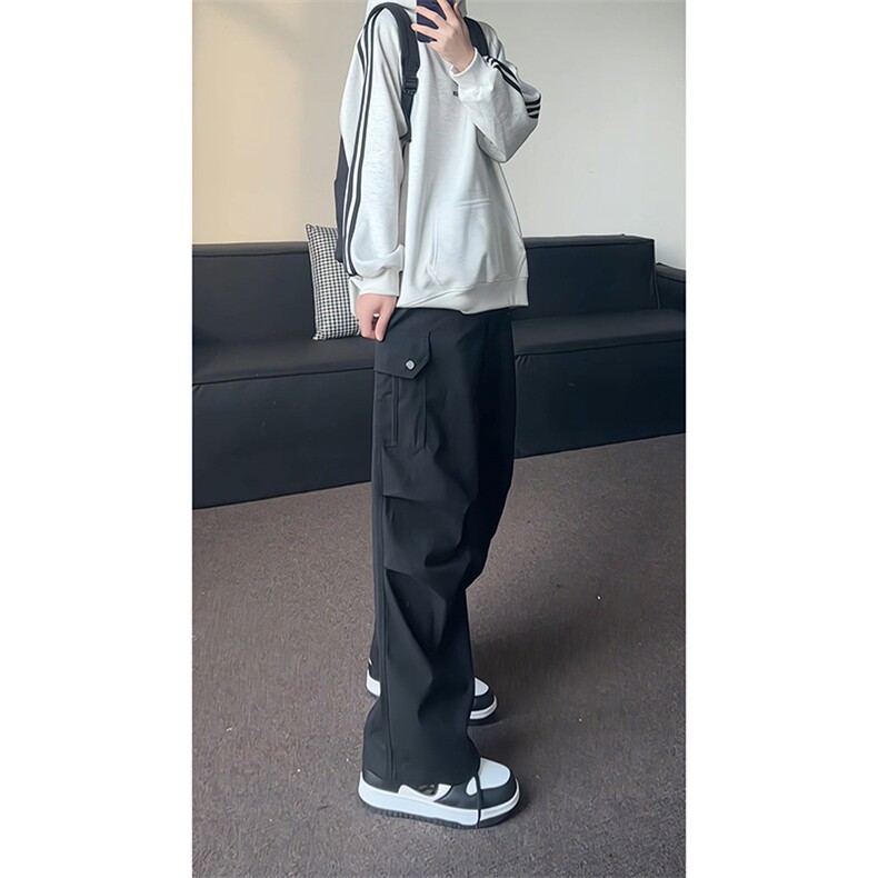 宽松直筒休闲裤男长裤KD659-P50图片