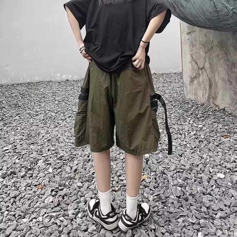 2023港风文艺做旧短裤男春夏宽松潮流五分裤,男装休闲裤,星座716-3