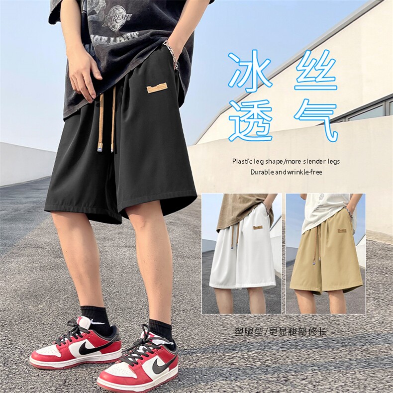 夏季新款外穿运动短裤男ins速干裤子宽松休闲五分裤 DK513批17图片
