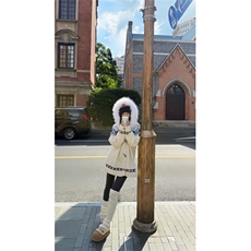 XZ1005-1-HXD666-P90-毛领费尔岛毛衣外套加厚情侣撞色针织衫，男装针织衫/毛衣，星座1005-1
