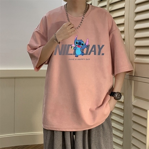麂皮绒短袖t恤男大码半袖男 JD82173-P25图片