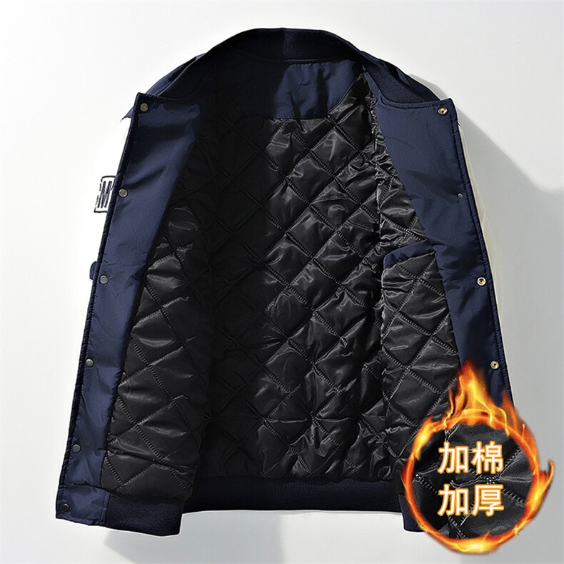 2025秋冬季新款加棉加厚棒球服夹克保暖外套-加厚2129-P75,男装夹克,星座1105