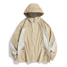 UPF50+有报告凉感轻薄透气宽松大码潮流防晒服DQC658-P48，男装防晒衣，电商B306