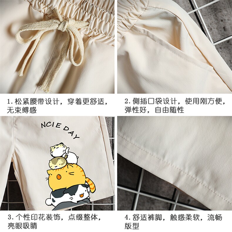 DK39090-P15港风休闲短裤男士大码运动五分裤男中裤男马裤网格,男装休闲裤,电商A040A