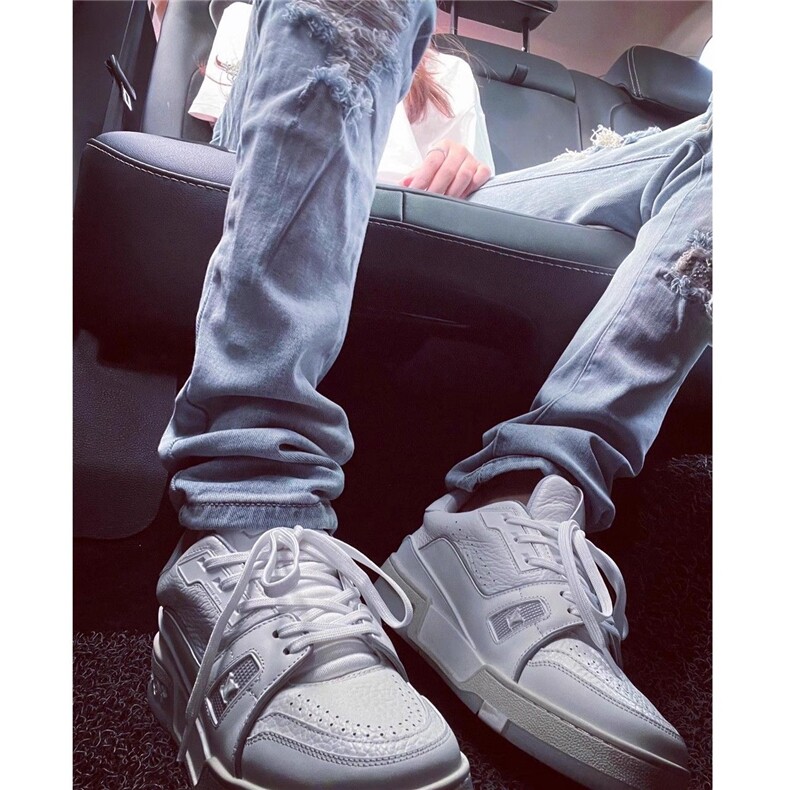 男士牛仔裤秋冬季男士老爹裤潮流宽松直筒裤拖地裤加长裤子,男装牛仔裤,星座506A