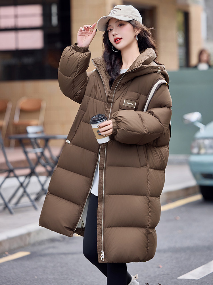 现货主推2024年冬季90白鸭绒羽绒服外套,女装羽绒服,曼娅璐