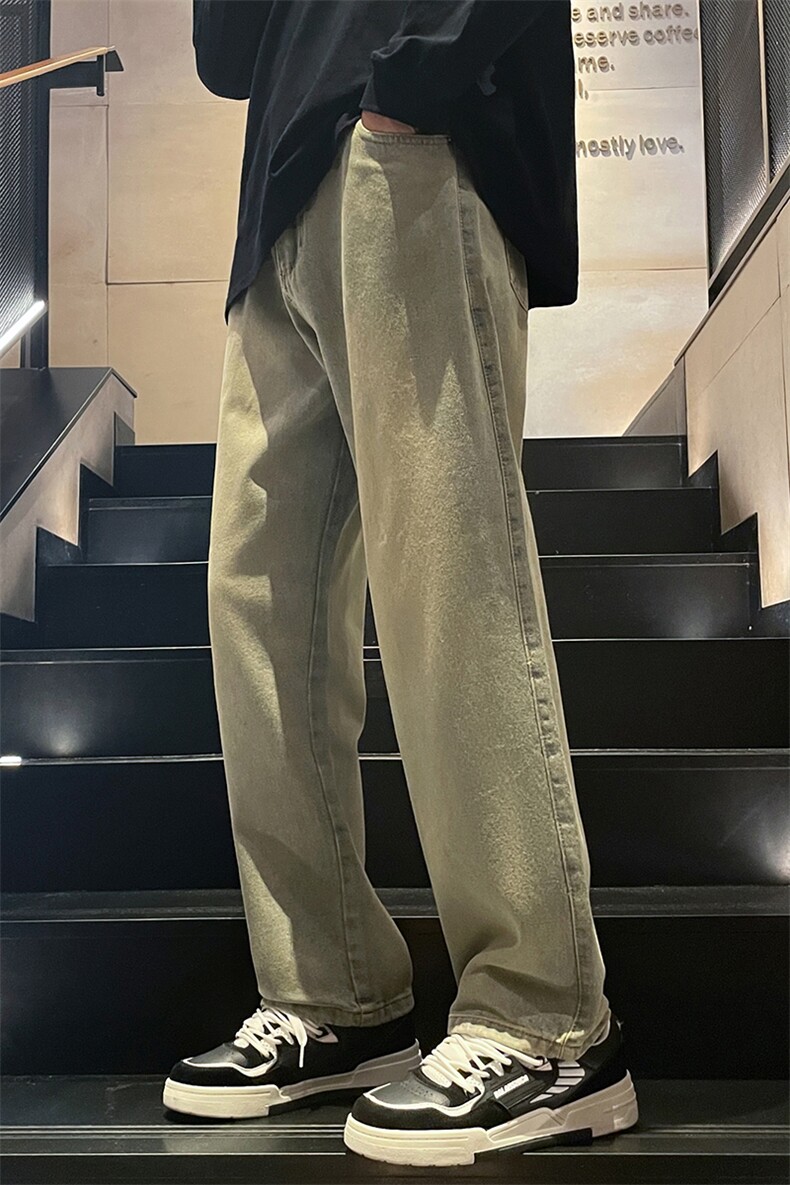 美式高街牛仔裤宽松中性男女潮牌个性显高休闲裤B381-1/722/p48,男装牛仔裤,电商B381-1