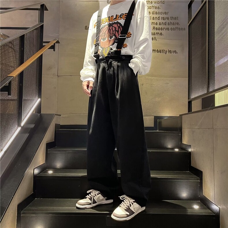 男秋季新款港风休闲吊带裤EK54P36,男装休闲裤,星座1116-2