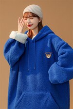 8个点击羊羔毛外套女加绒加厚克莱因蓝卫衣416B-YM181-P75限88，男装卫衣，星座416B-1