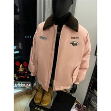 港风大码款宽松翻领加厚保暖棉服外套潮XZ213-MY9355-P148控168，男装棉衣，星座213