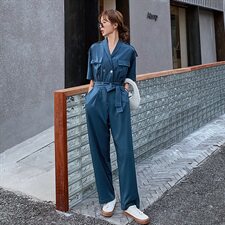 主推款大货连体裤阔腿裤雪纺裤子087，女装连体裤，柒柒家