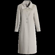 新款时尚气质羊毛嵌银丝新面料双面呢羊绒大衣外套，女装双面呢大衣，媚琳依坊