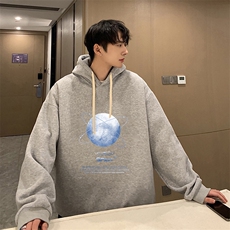 纯棉连帽卫衣男大码运动帽衫宽松薄WY2241-P35，男装卫衣，电商A040