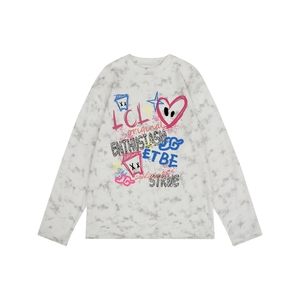 260克重磅扎染德绒圆领打底衫【有货】HD019-DR25127RL-P25图片