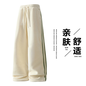 休闲裤男潮流宽松直筒长裤DSA157B-K820-P40图片