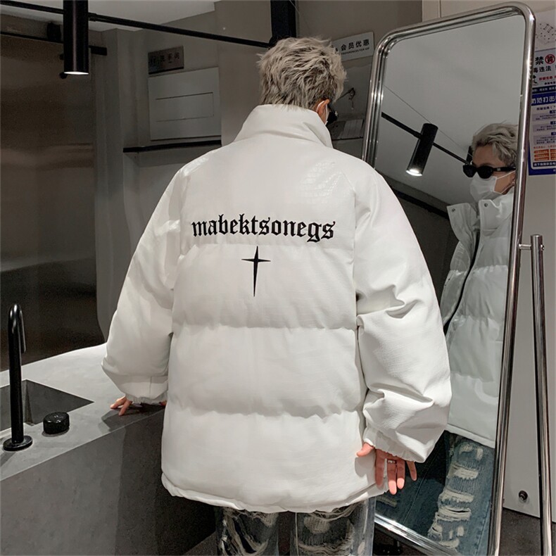 B359-MY2311特P115限价158鳄鱼pu万刺绣立领男女款新品羽绒棉服，男装棉衣，电商B359