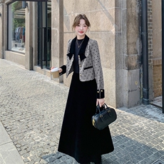 xian货~~90绒小香风羽绒服套装P225338，女装套装/套裙，2C262