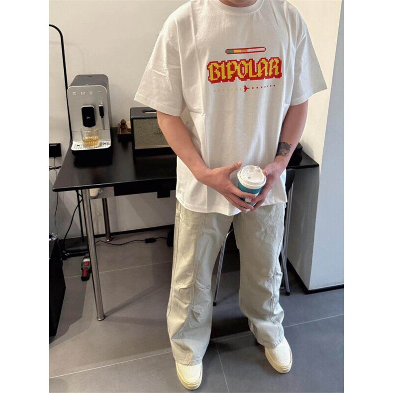 DX526LL-特P28无限循环像素游戏胶印短袖T恤男女同款,男装T恤,星座1007（原301D）