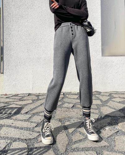 冬装加绒卫裤，女装休闲裤，坚持到底