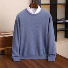 2025年秋季男士套头圆领长袖，男装羊毛衫，伊绒腾羊绒