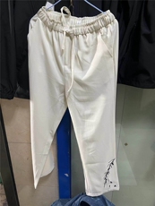 新中式竹子刺绣男士夏季长裤休闲裤子K8002P35，男装休闲裤，星座1904A-1