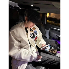 【现货】DM309-P70美式高街徽章贴布设计感刺绣棒球服男潮牌夹克，男装夹克，星座603-2
